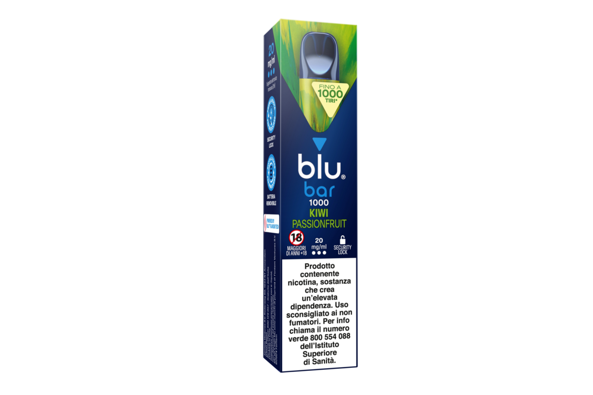 blu bar 1000 tiri: sigaretta elettronica usa e getta