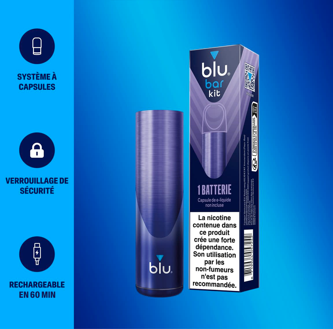 E-cigarette rechargeable Blu Bar Kit