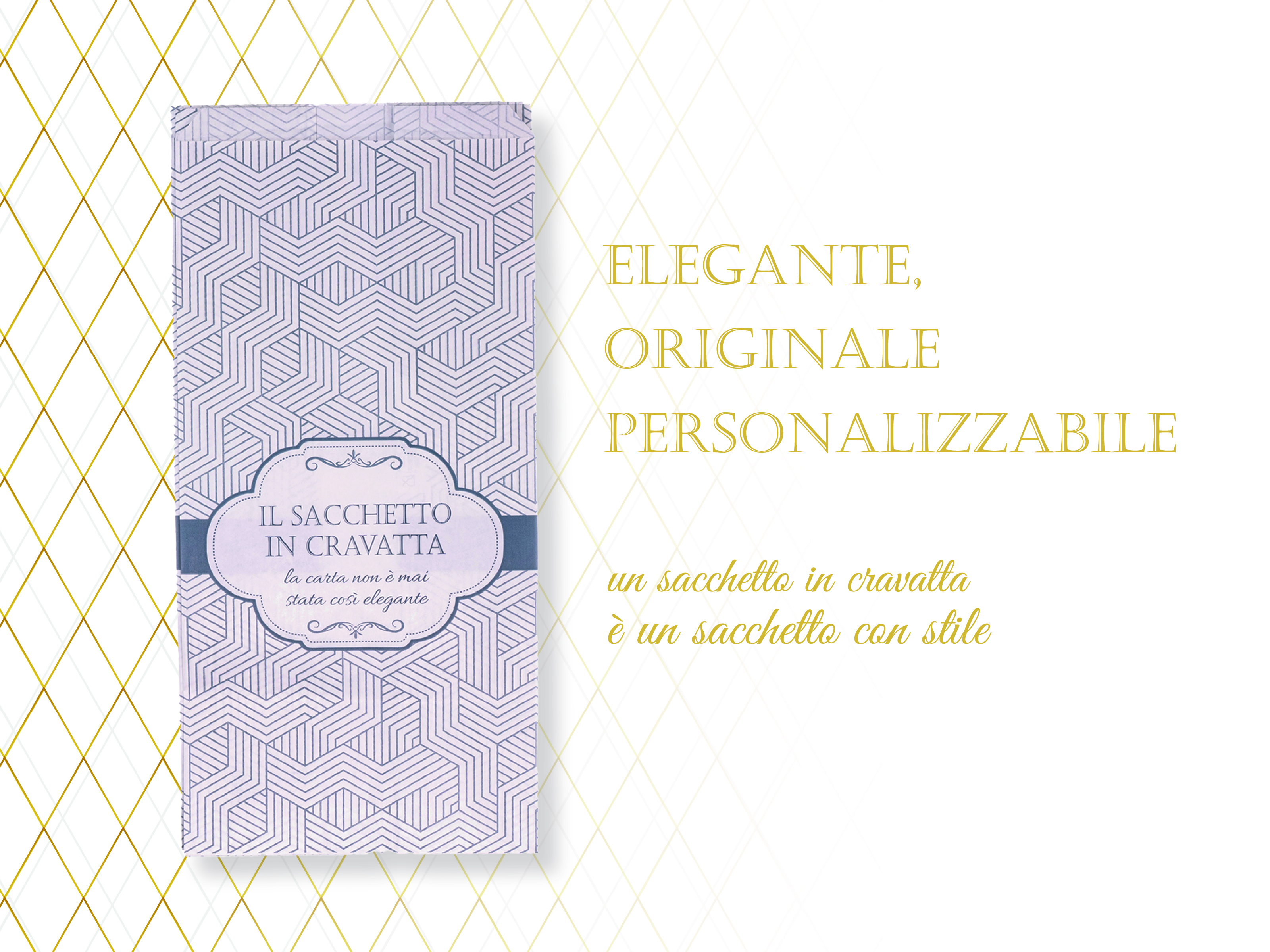 Il Sacchetto in Cravatta | Design esclusivo | Sacchetti originali | Design Originale | Scopri la novità | Linea prodotti esclusivi