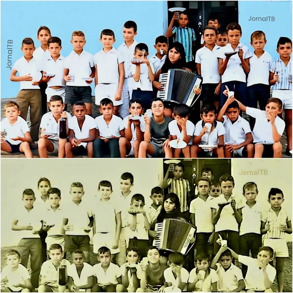 Alunos do 2⁰ ano do antigo primário Grupo Escolar Pio XI 