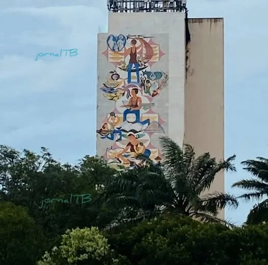painel do Antônio Almeida no centro histórico da capital maranhense