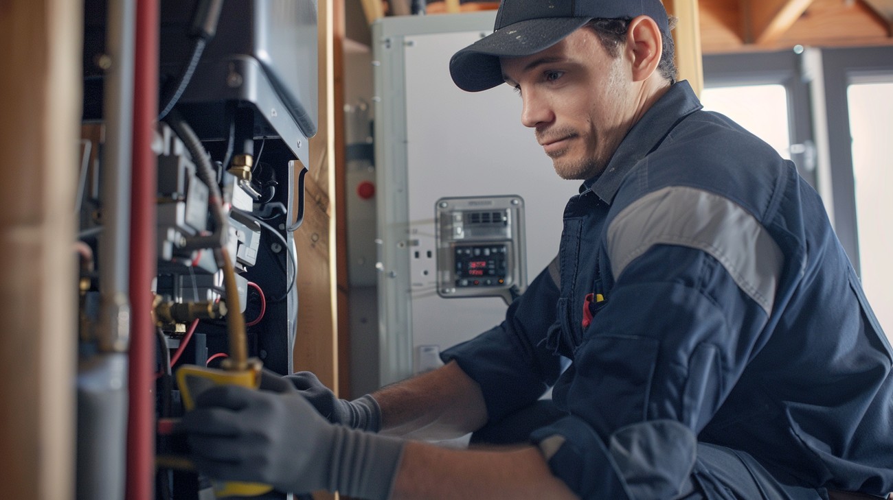 heating furnace repair service photo