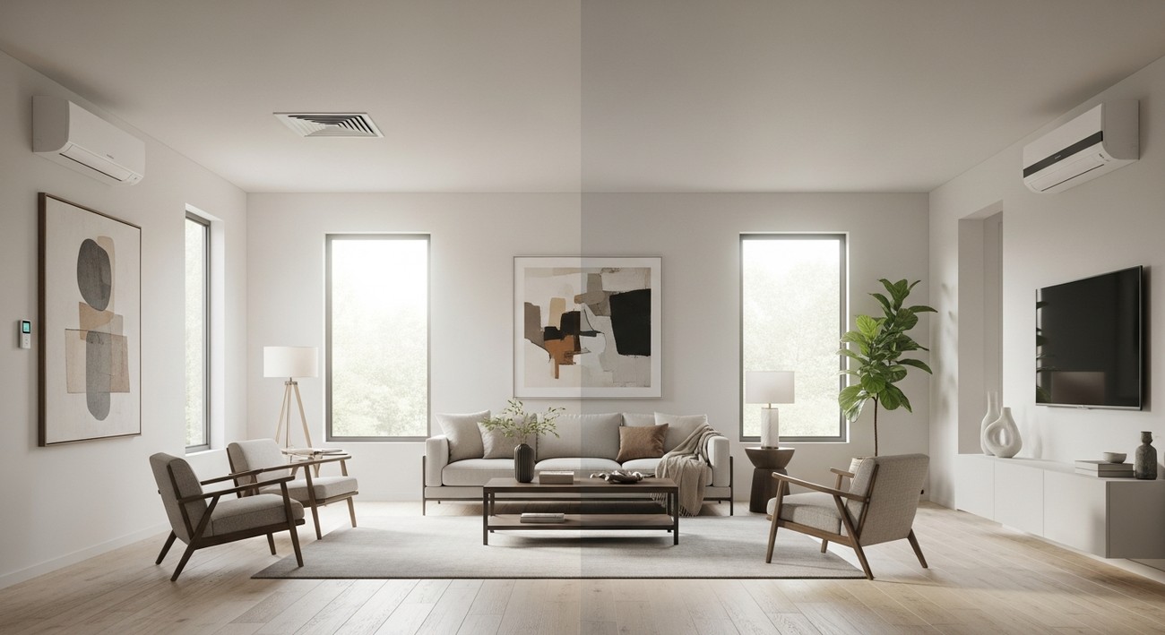 central air vs mini split photo