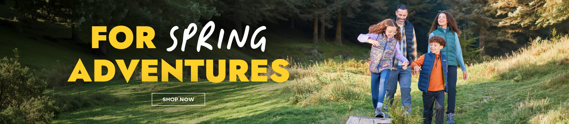 H1: FOR SPRING ADVENTURES - SHOP NOW