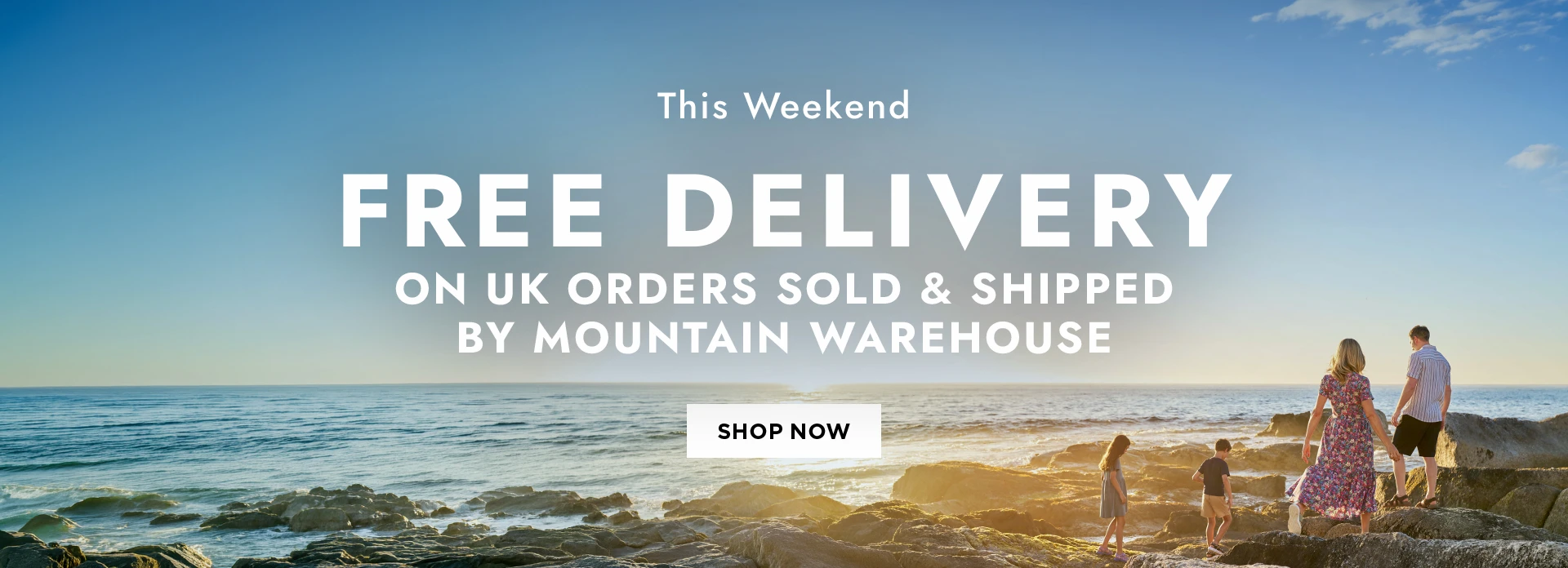 H1: THIS WEEKEND FREE DELIVERY ON UK ORDERS SOLD & SHIPPED BY MOUNTAIN WAREHOUSE