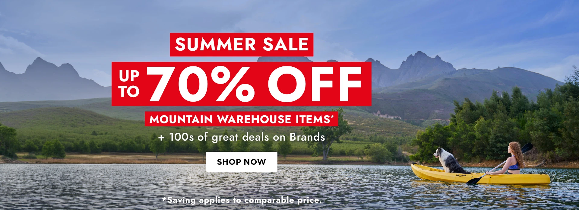 H1: Summer Sale Up To 70% Off Mountain Warehouse Items