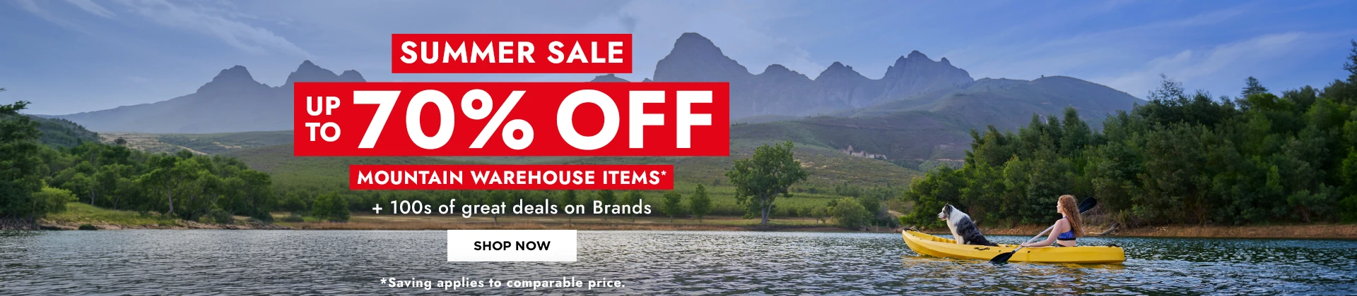 H1: Summer Sale Up To 70% Off Mountain Warehouse Items