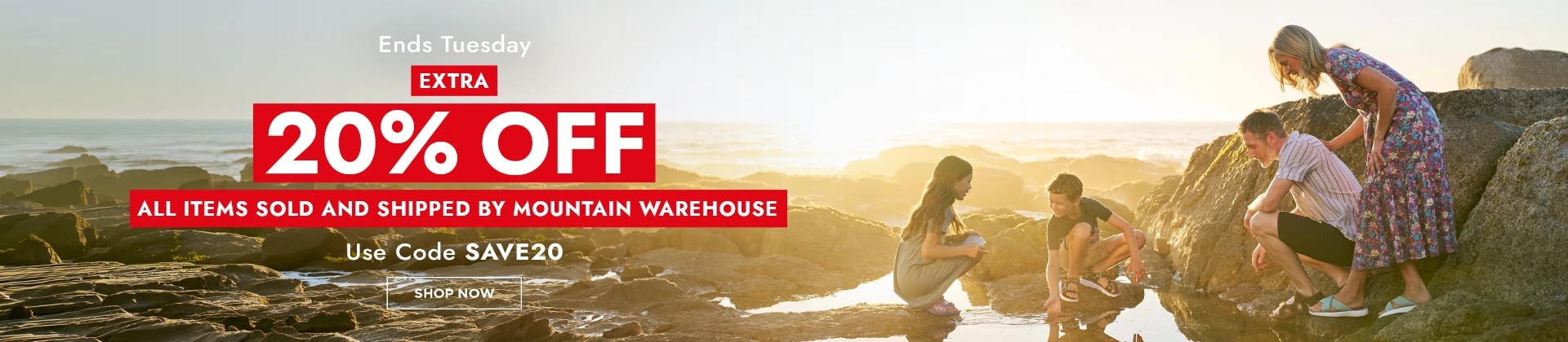 H1: EXTRA 20% OFF - USE CODE SAVE20 - ENDS TUESDAY
