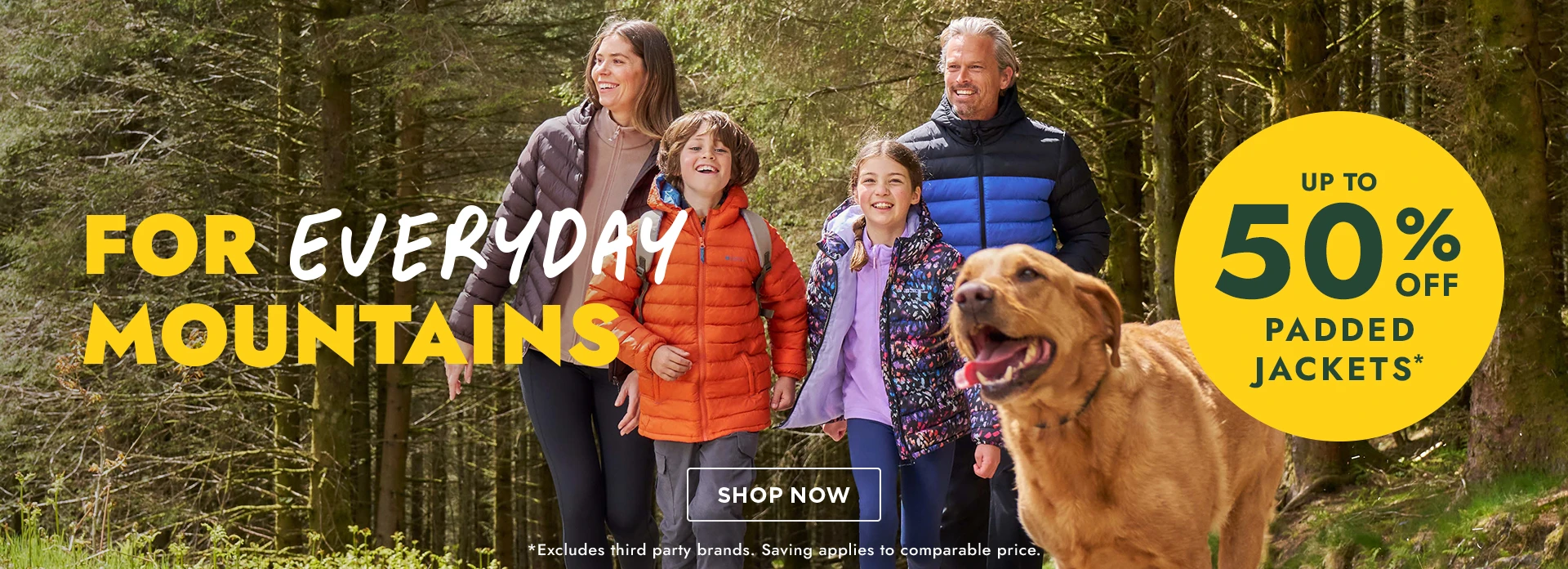 H1: UP TO 50% OFF PADDED JACKETS