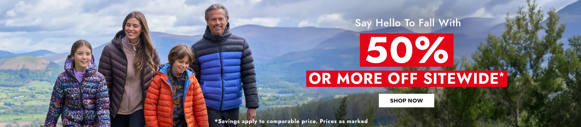 Say Hello to Fall with 50% or more off Sitewide