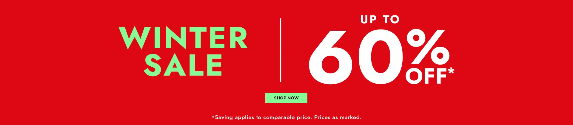 H1: Winter Sale Up to 60% Off