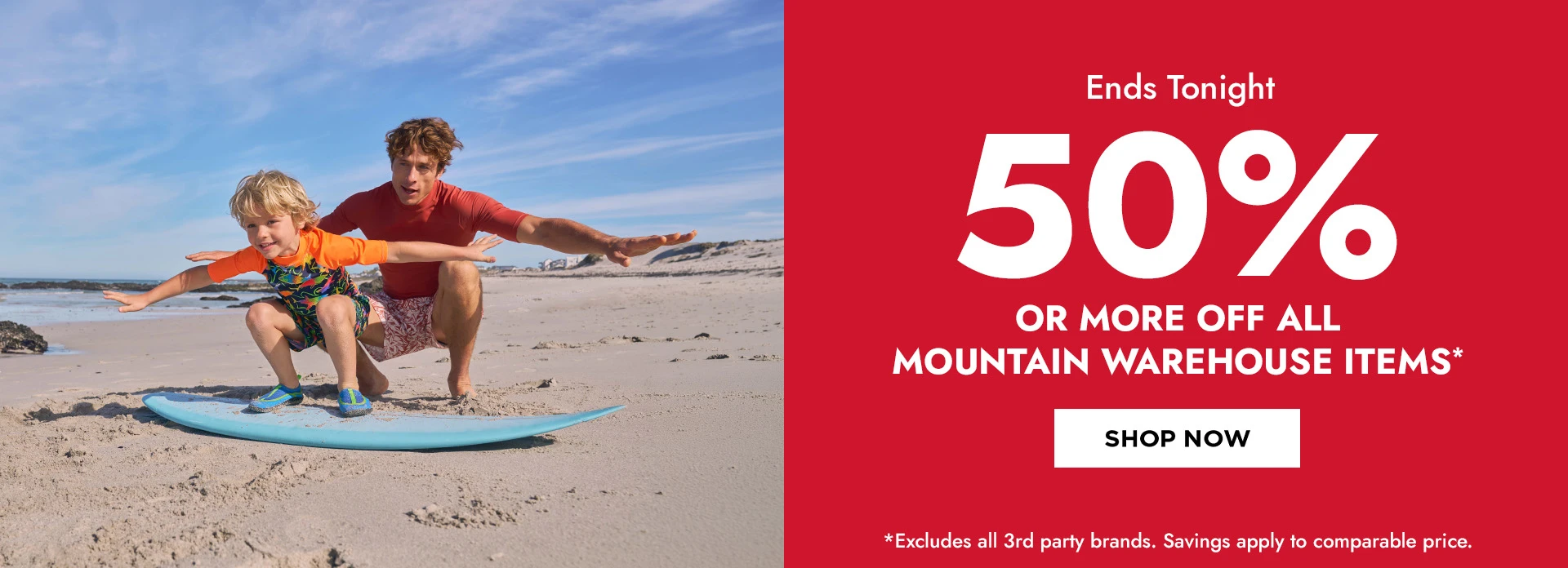 H1: 50% OR MORE OFF ALL ITMES ENDS