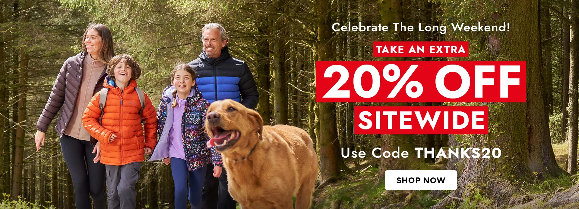 H1: EXTRA 20% OFF SITEWIDE