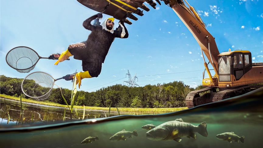 Craziest Ways To Catch a Fish! (No Poles Allowed), Battles, Dude Perfect