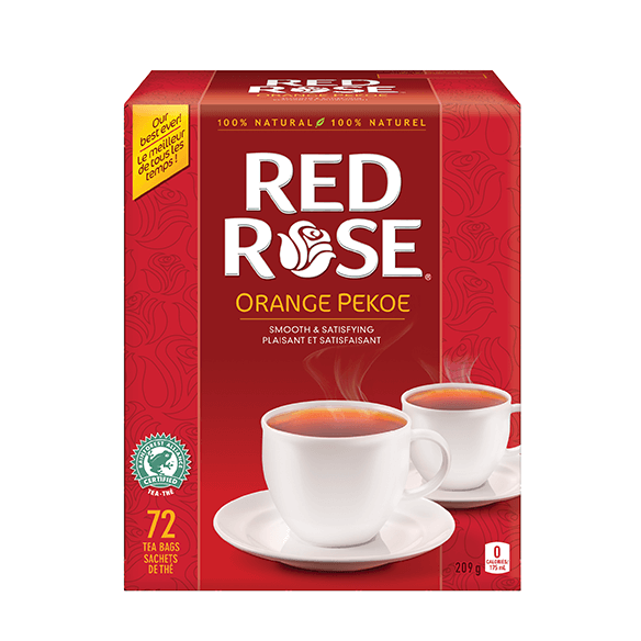 Red Rose - THÉ ORANGE PEKOE RED ROSE® 72 UNITÉS