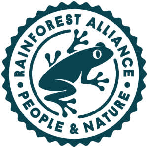Red Rose Rainforest Alliance Certification Logo