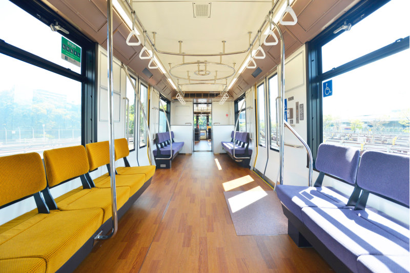 Inside the cars of Rokko Liner