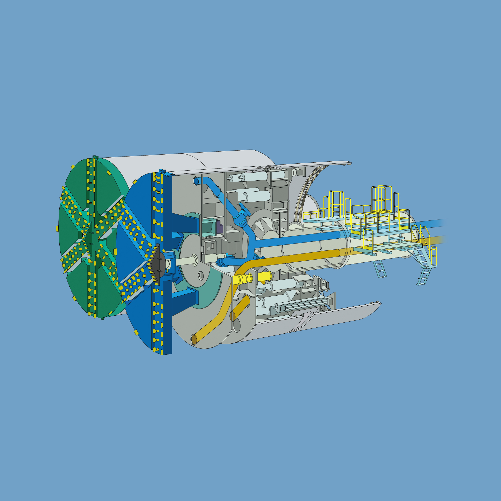 泥水加圧式シールド工事　シールド機搬入 泥水加圧式シールド工事 シールド機搬入