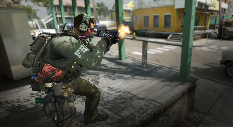 CS:GO muzzle flash