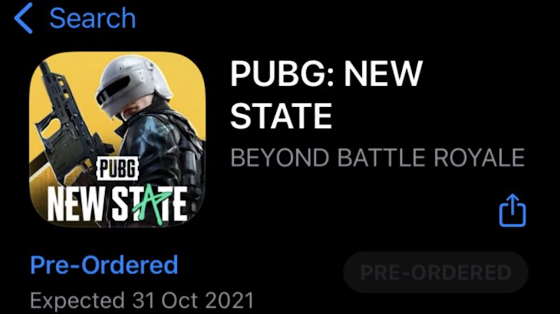 PUBG New State release date Apple Store