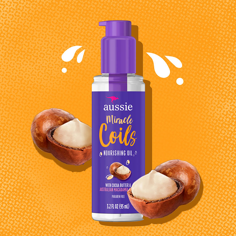 Aussie Miracle Coils Nourishing Oil with Cocoa Butter