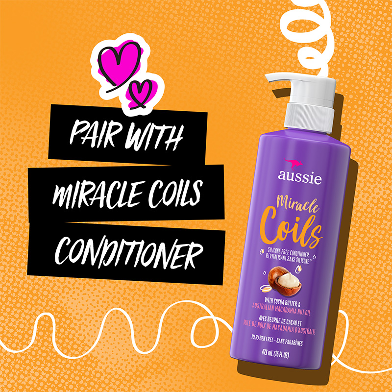 bryst Beskatning at tilbagetrække Miracle Coils Sulfate-Free Shampoo with Cocoa Butter | Aussie