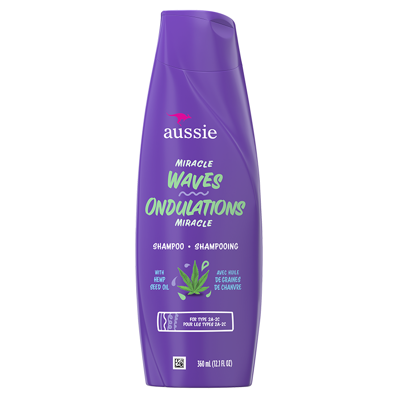 Miracle Waves Anti-Frizz Hemp Shampoo 12.1 FL OZ PRODUCT IMAGE