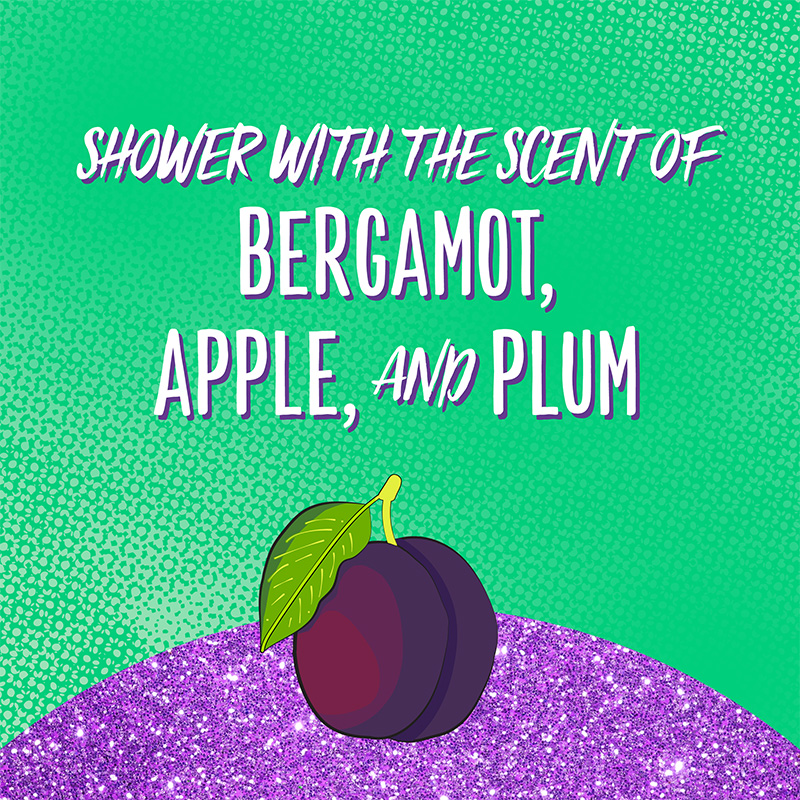 YUMMY SCENT: Let the vibrant scents of bergamot, apple, and plum revive your senses