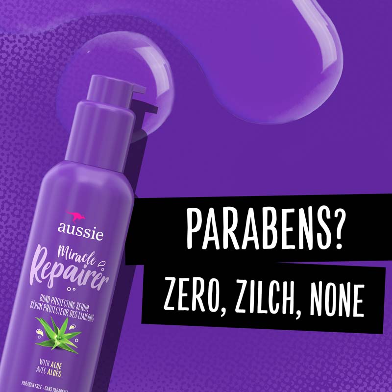 Parabens? Zero, zilch, none