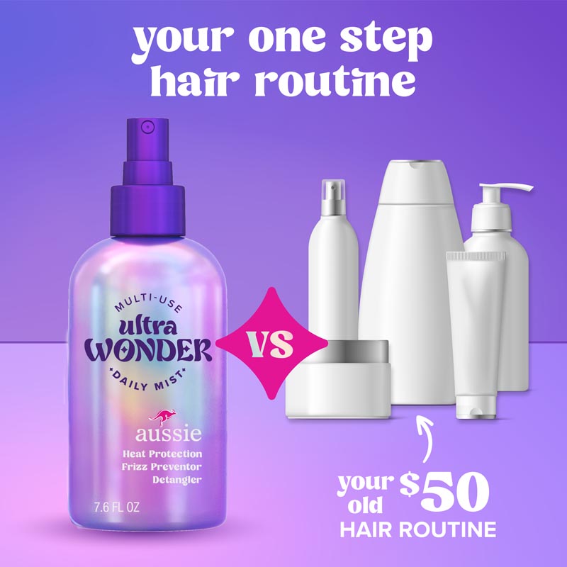 Aussie Ultra Wonder Daily Mist your one step routine