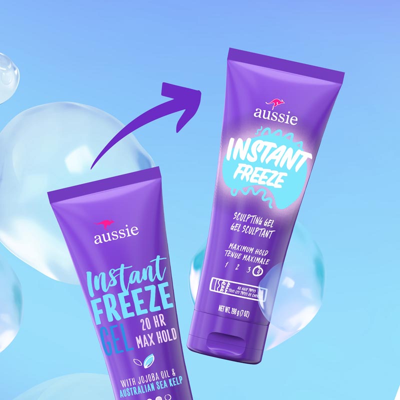 Instant Freeze Hair Gel with Jojoba Oil & Sea Kelp | Aussie