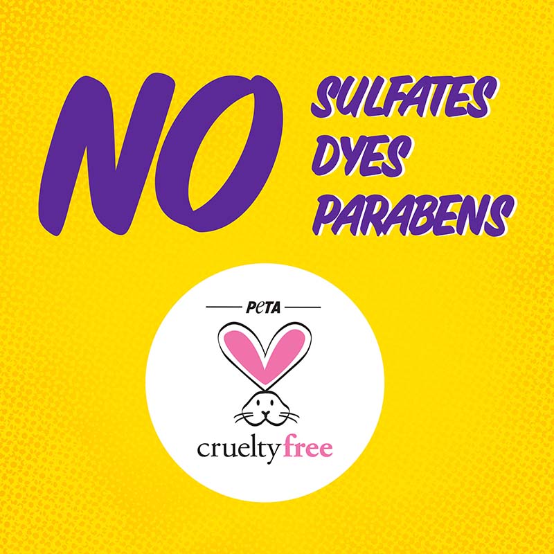 no dyes, no sulfates, no parabens