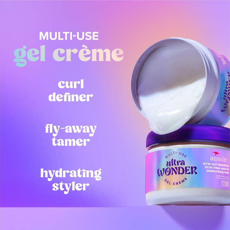 Aussie Ultra Wonder Gel Crème Multi Use, curl definer, fly away tamer, hydrating styler