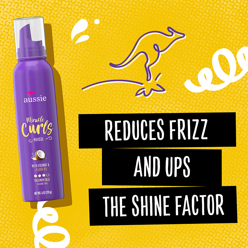 Miracle Curls Mousse REDUCES FRIZZ AND UPS THE SHINE FACTOR