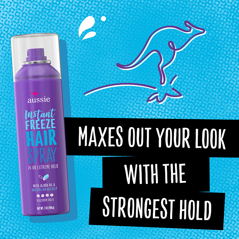 Instant Freeze Hairspray MAXES OUT YOUR LOOK WITH THE STRONGEST HOLD
