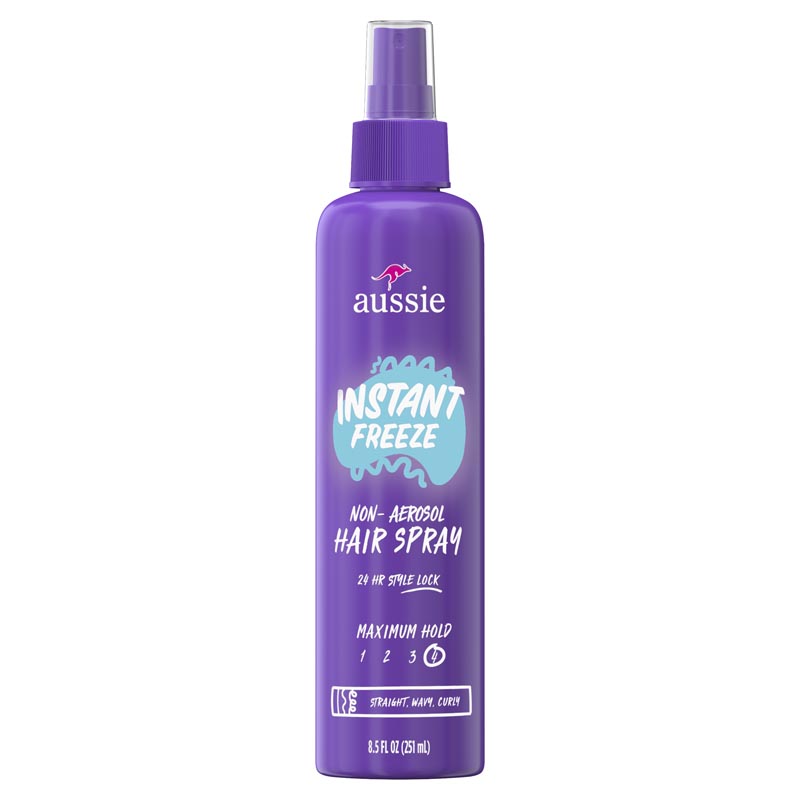 Aussie Instant Freeze Hairspray with Jojoba Oil & Sea Kelp, 10.0 oz 
