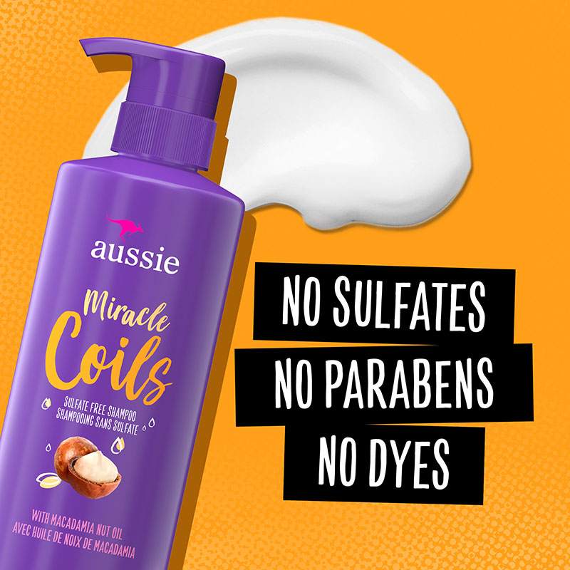 Miracle Coils Sulfate-Free Shampoo with Cocoa Butter Aussie