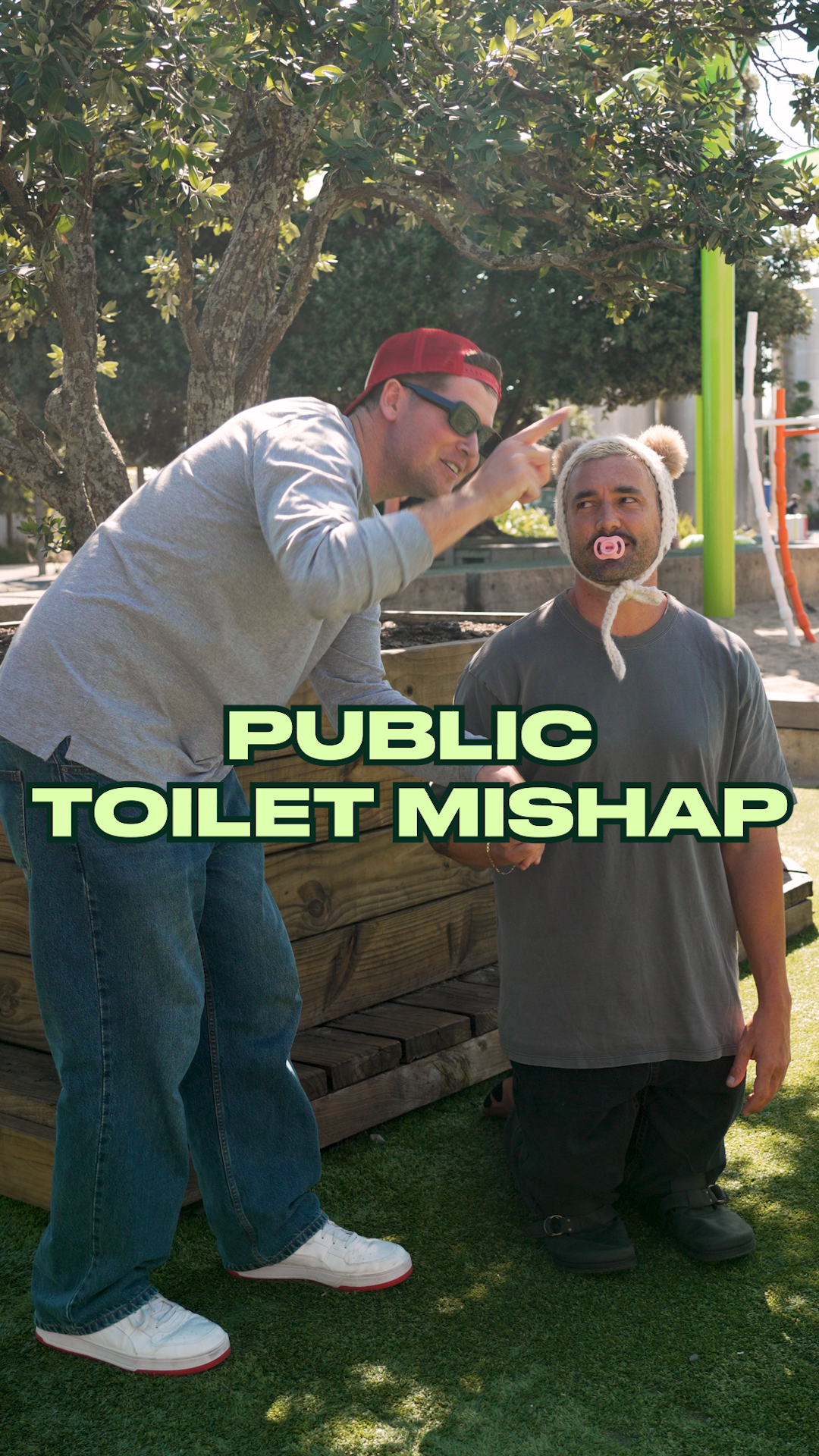 Public toilet mishap...