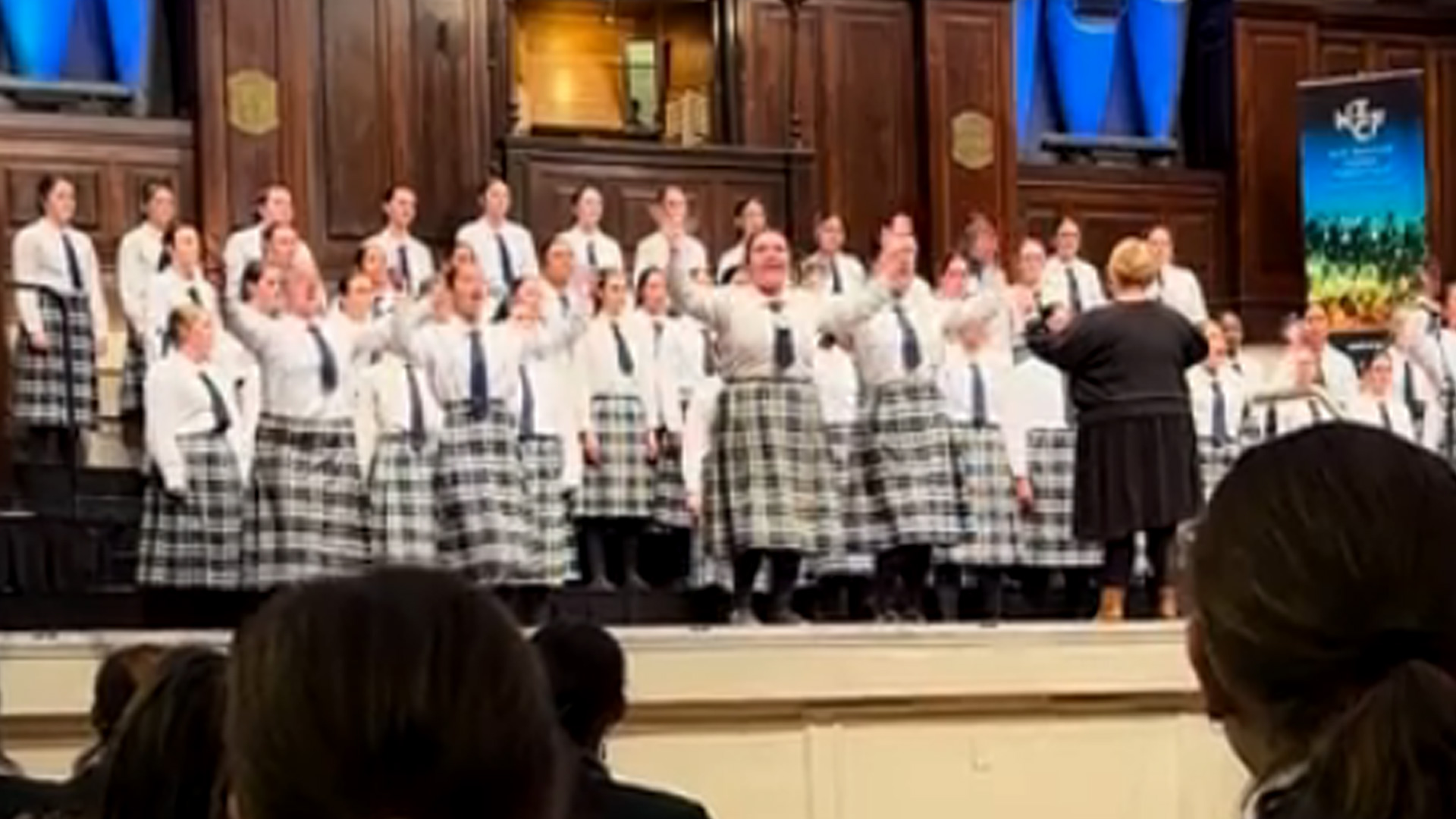 WATCH: Timaru Girls' Choir's powerful haka twist on viral song stuns crowd