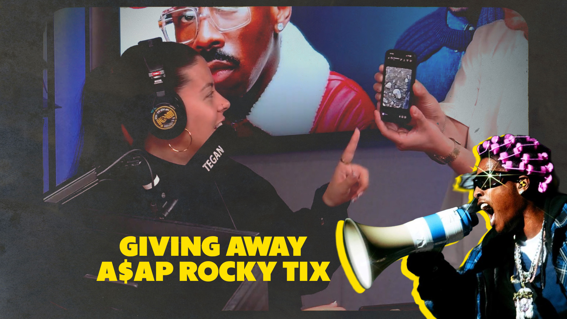 We gave A$AP ROCKY tickets to the first person who sent a rock image to us
