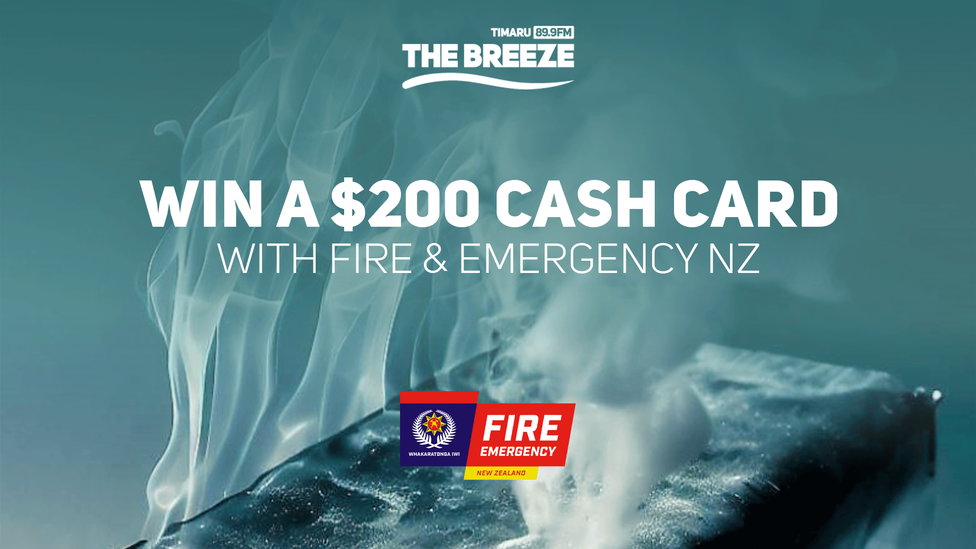 Win 200 with The Breeze Timaru Fire and Emergency NZ rova