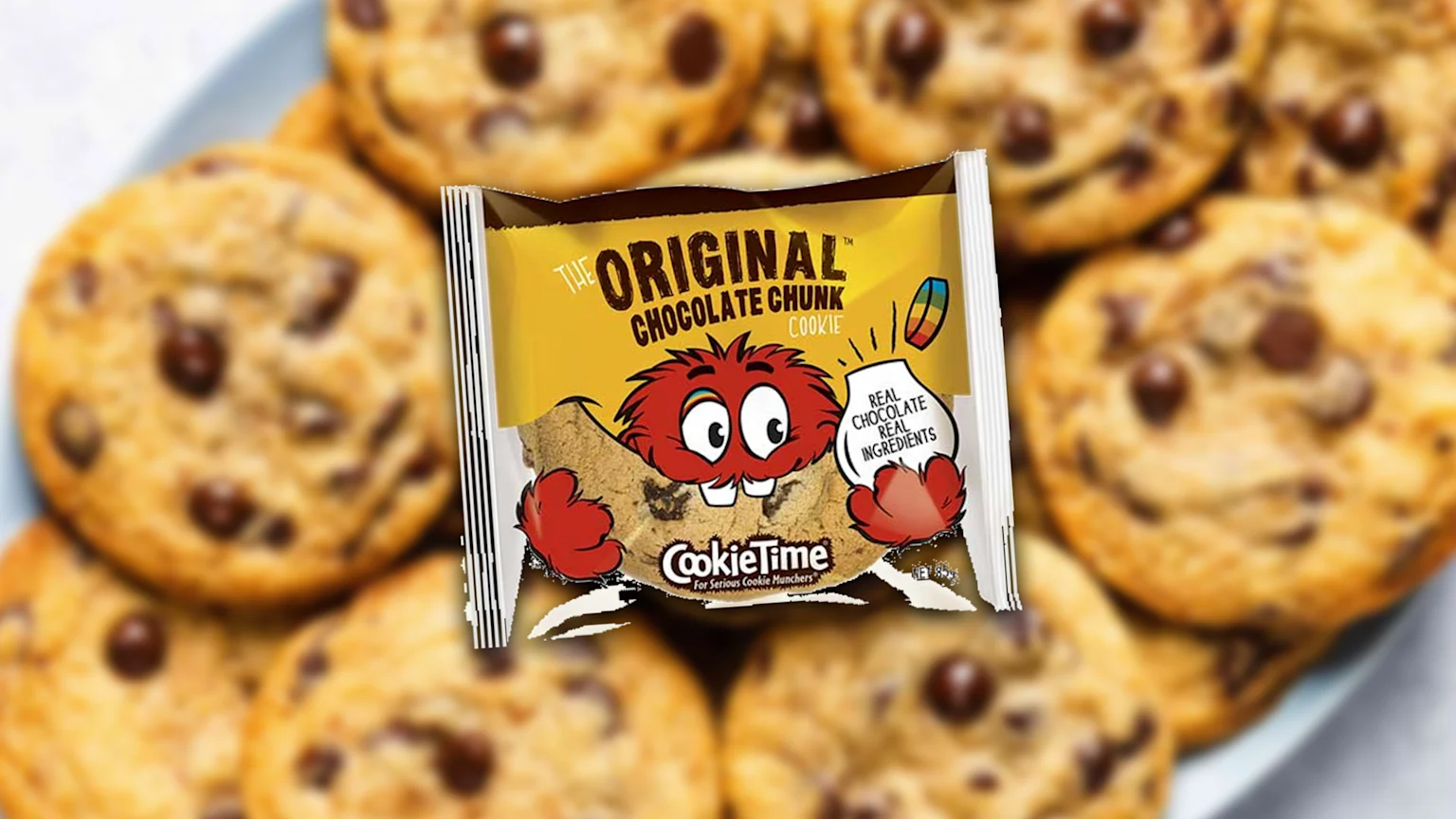 Cookie time cookie on top of other cookies