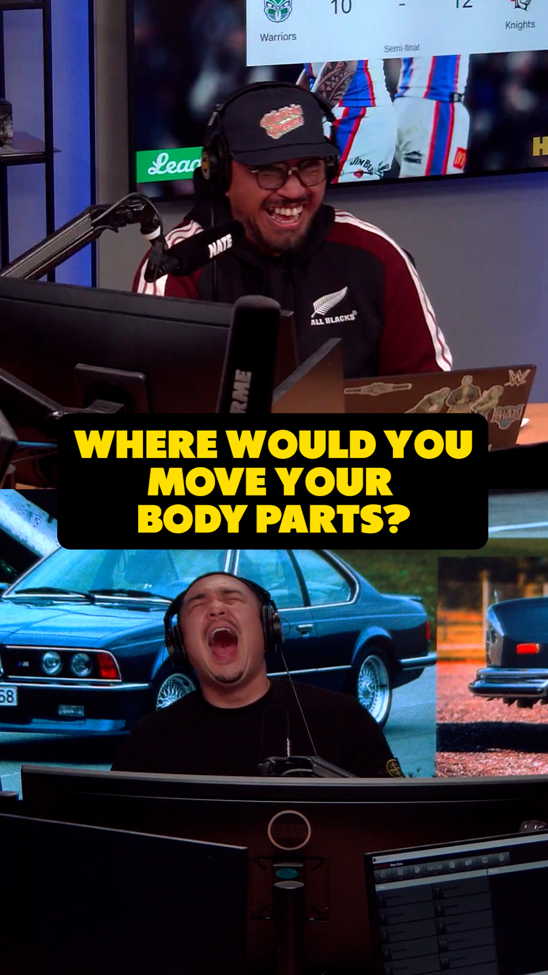 Where would you move your body parts