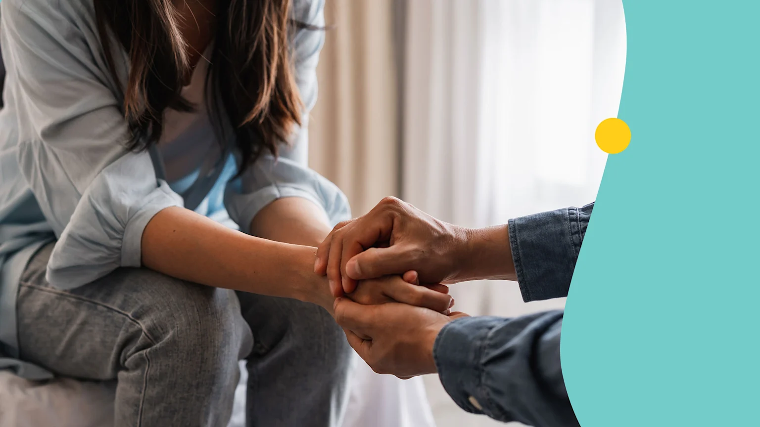 People comforting each other