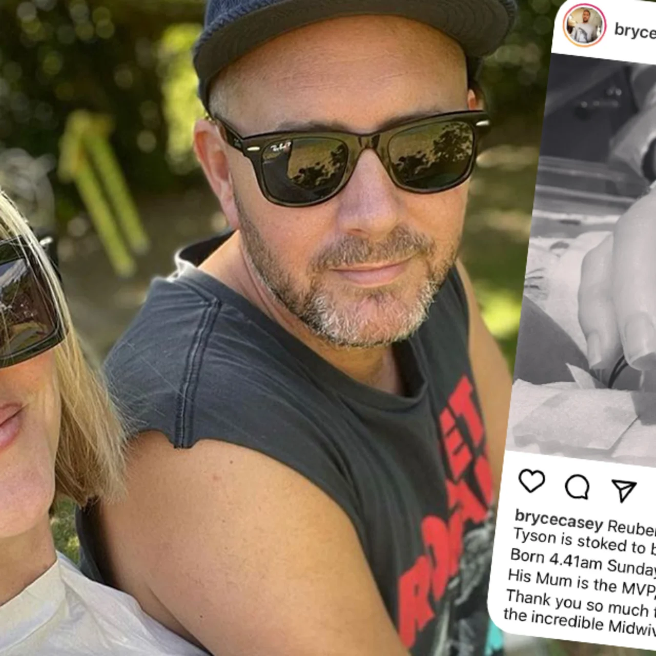 Bryce and his wife Sharyn have welcomed their baby boy, Reuben ...