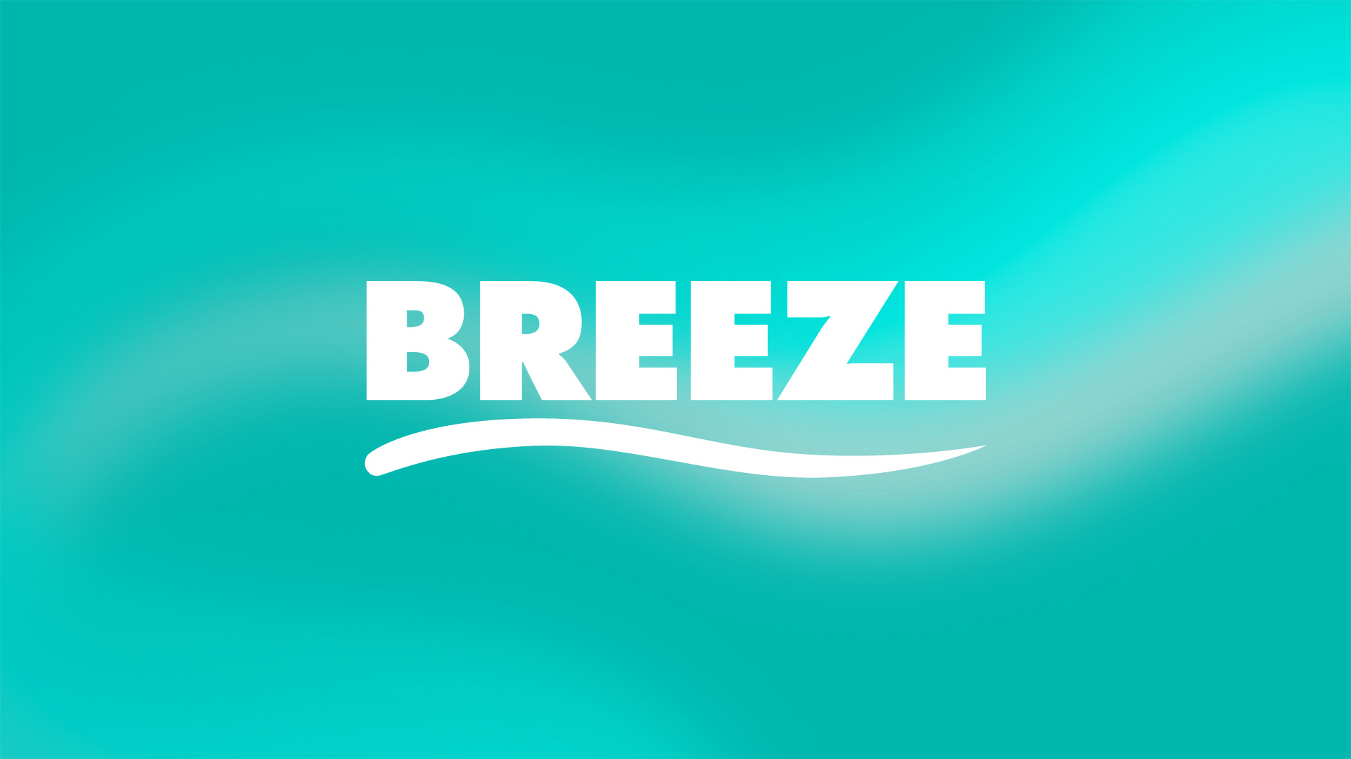 Breeze logo on teal background