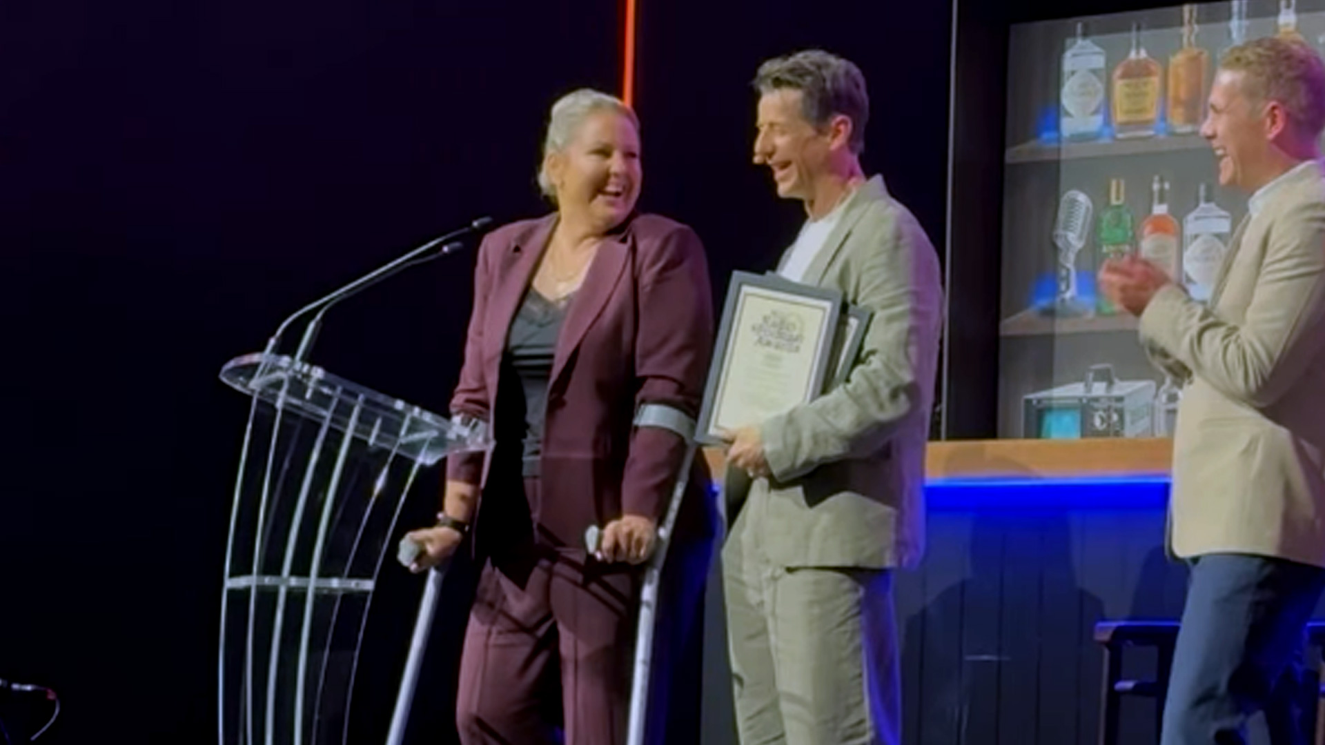 'I’m indebted': Simon Barnett tears up in Radio Awards tribute to Lana Searle
