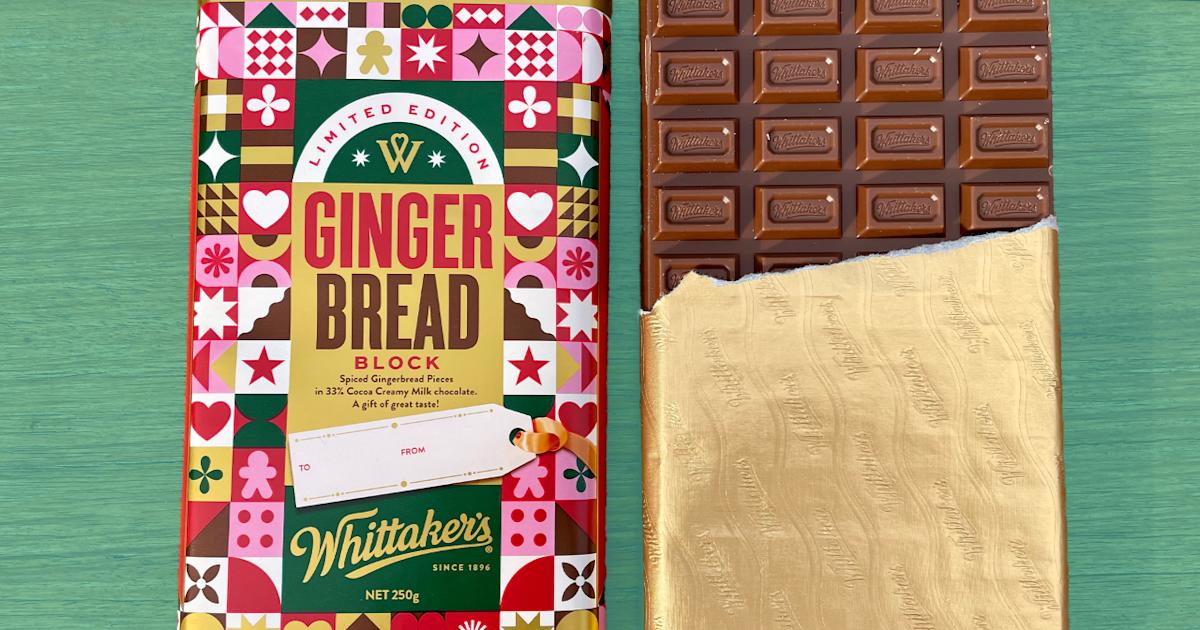 Whittaker's to release a limited-edition Gingerbread block to get you ...