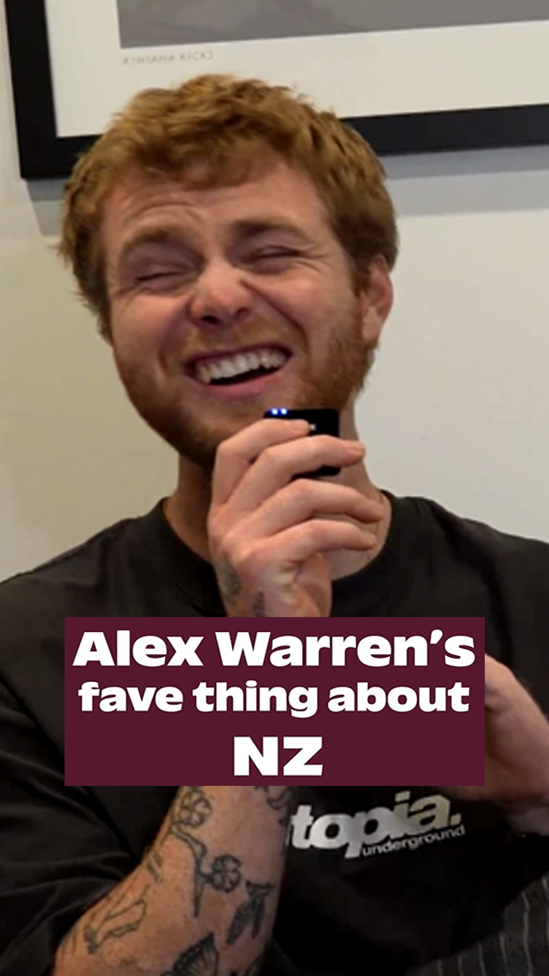 Alex Warren's fave thing about NZ