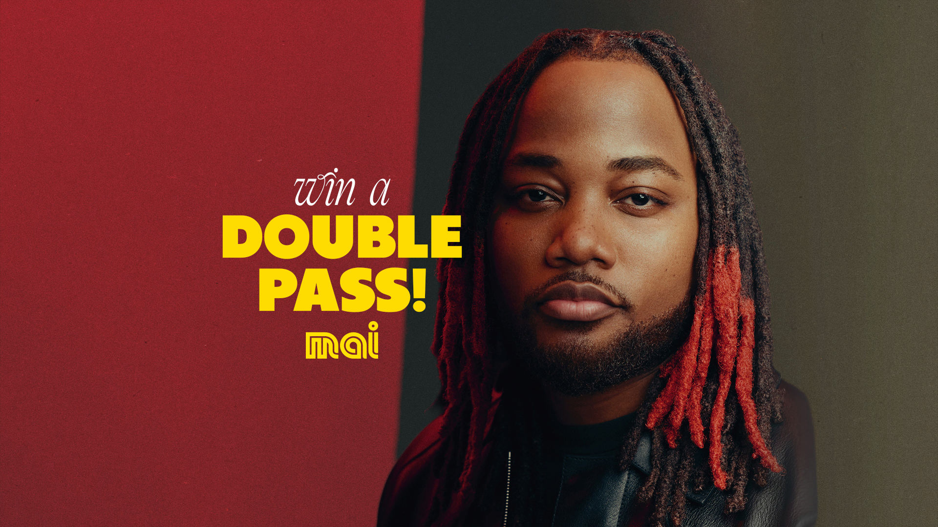 Press photo of Leon Thomas. "Win a double pass!" with Mai FM